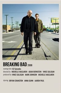 minimal polaroid series poster for breaking bad