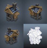 Human House Low Poly - 3DOcean Item for Sale