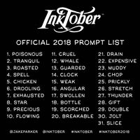 The Official #inktober2018 Prompt List
