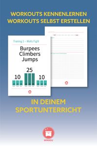Für zu Hause und die #Turnhalle. Unsere #Unterrichtsreihe „Vom Fitnesstrend zum eigenem Workout“ beinhaltet 34 #Bewegungskarten und dazu passende Videos, mit einem klaren Ziel: das eigene #Workout erstellen! Zu der häufigen Frage: Ja, ihr dürft den Kids die Karten/Videos zur Verfügung stellen. (Es handelt sich hierbei nicht um spezielles Corona-Material, das nach der Epidemie nicht zu gebrauchen wäre. Die Unterrichtsreihe ist vielfach erprobt und lässt sich im Regelunterricht super umsetzen.)😊