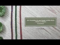 DIY PULSEIRA DA AMIZADE DE MACRAME SUPER FÁCIL- - TUTORIAL PASSO A PASSO | VIAJ’ARTE TUTORIAIS - YouTube