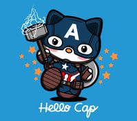 Captain America and Hello Kitty: Hello Cap T-Shirt