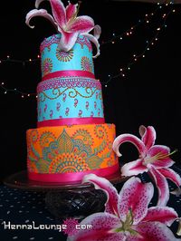 Colorful Indian cake