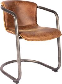 Drew Genuine Leather Upholstered Dining Chair
