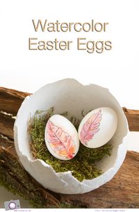 Watercolor Easter Eggs with Feathers | Mit Aquarellfarbe lassen sich ausgeblasene Eier Rucki Zucki in wunderschöne Ostereier verwandeln. Die selbstbemalten Ostereier mit Blümchen, Vögel & Federn sind Unikate und eine tolle Oserdekoration. So einfach lassen sich auch Ostereier mit Kinder bemalen. | MrsBerry DIY zu Ostern: http://mrsberry.de/ostereier-mit-aquarell-bemalen/