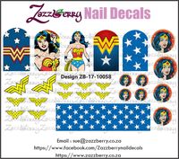 Wonder Woman Nail Decals, R48.00