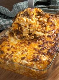 Recipe For Cheesy Hamburger Casserole - Just As Easy To Make As Hamburger Helper And You Can Control The Ingredients. Great Weekday Meal And The Kids Love It!