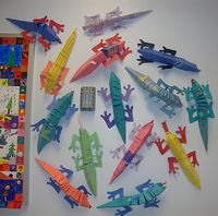 Slinky Lizards: I did this project last year and the kids loved it. I like the legs on these lizards better.