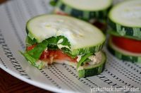Cucumber Sandwiches (no bread)