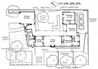 Typical floor plan for a 1930s Cliff May house. | xamary