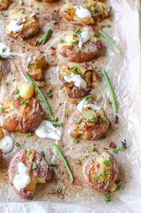 smashed potatoes