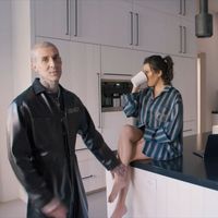 “I’ve had homes with lots of flashy cars, murals, and bikes hanging from the ceiling,” Barker shares. “But with three children of my own, plus Kourtney’s kids, this place felt right for this moment in my life. I wanted a house where I can rest and enjoy my family, a place where we can create memories.”