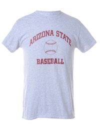Unisex 1990s Baseball Sports T-shirt Grey, S | Beyond Retro - E00623031