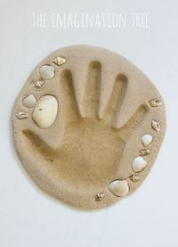 Sand Clay Recipe and Handprint Keepsakes - The Imagination Tree