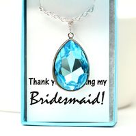 Blue Necklace Aquamarine Necklace Light Blue Pendant Blue Crystal Neck – Little Desirez Jewelry
