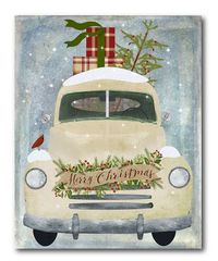 Pickup Christmas Wrapped Canvas