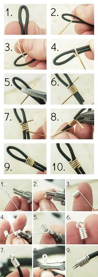 How to Finish Leather Cord with Wire