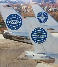 Pan Am tails, JFK 1985