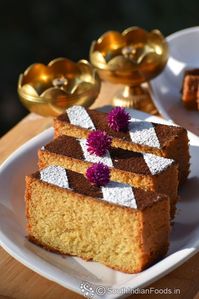 Eggless vanilla cake-No oven