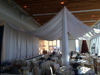Winter Wedding #winterwedding #wedding #winter #snow #white #ivory #lace #twinkle #lights #backdrop #canopy #lethbridgeeventrentals #lethbridgeevents #decor