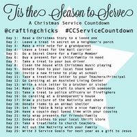 Christmas Service Countdown - Instagram Challenge! Come and play along! #CCServiceCountdown #christmasfun