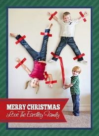 Or keep them immobile. | 37 Awesome Christmas Card Ideas You Should Steal