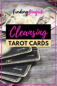 My quick and easy guide for how to cleanse tarot cards and tarot decks... simple must-know steps for beginners! Clear energy from your cards before doing a tarot reading and using your tarot spreads. #FindingMagick #tarot #tarotcards #tarotreading #tarotspreads #magick #divination #oraclecards #witch #witchcraft