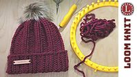 LOOM KNIT Hat Tutorial Easy | Strickring | Gorro Telar | Tricotin | نول | obręcze dziewiarskie - YouTube