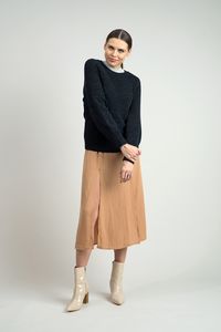 100% alpaca wool sweater in dark grey