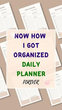 NOW How I Got Organized with Daily Planner | Forever NOW Your Daily Planner, Weekly Planner Forever Upload to your goodnotes planner Get your planner for organizing your days, weeks and months and get the best benefits out of them. #planner #dailyplanner #weeklyplanner