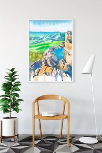 Shenandoah National park Art Print Virginia Poster Blue | Etsy