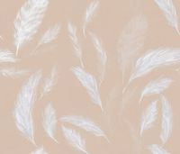 White Out Feathers in Beige from Brett Design #beige #white #feathers #pattern #wallcoverings #fabric #interiordesign #designinspiration #thetextilefiles #clothandkindinteriordesign #brettdesign