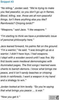 The Mortal Instruments City of heavenly Fire: Snippets