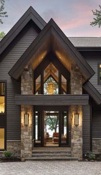 Rustic contemporary lake house with privileged views of Lake Minnetonka