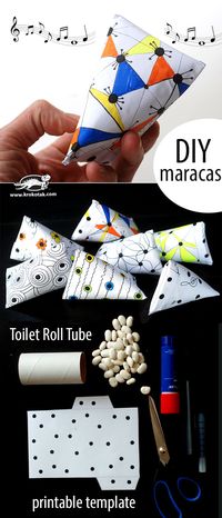 DIY Marakas video instructions and template | Krokatak