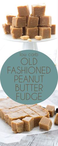 Simply the best low carb peanut butter fudge recipe around. No cream cheese! A peanut butter lover's dream. LCHF Banting Keto Atkins Recipe. via @dreamaboutfood