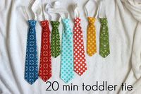 diy toddler tie pattern and tutorial