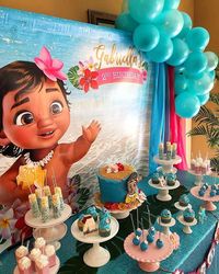 We had the pleasure of designing this #Moana party for Gabriella’s 2nd Birthday! #moanaparty #moanabirthdayparty #kidsparty #luau…
