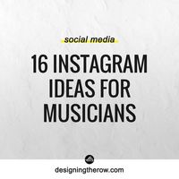 Instagram ideas for musicians