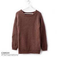 Big Easy Crochet Pullover - Free Crochet Pattern - (yarnspirations)
