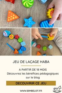 Jeu laçage Haba. Jeu motricité fine. Jeux bébé. Jeux bébé 18 mois. Découvrez le premier jeu de laçage de chez Haba à partir de 18 mois.