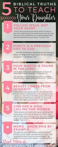 5 Biblical Truths to Teach Your Daughter - Free Indeed