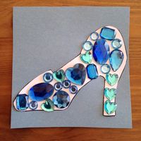 Cinderella's Glass Slipper Craft - Princess Craft - Preschool Craft