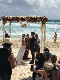 A beautiful beach wedding at NYX hotel, Cancun, Mexico #beachweddingideas