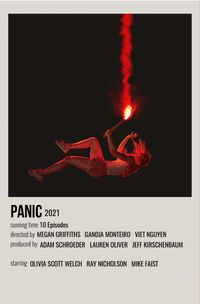 minimal polaroid series poster for panic