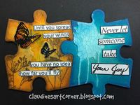 Claudine's Art Corner: Altered Puzzle Challenge Week 9; June 2015