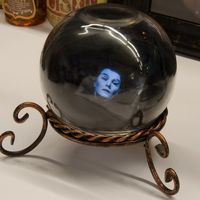 DIY crystal ball made with a smart phone. Couldn't be simpler. Or spookier.