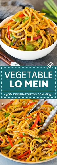 This vegetable lo mein is fresh noodles tossed with an assortment of colorful vegetables in a savory sauce. A remake of the take out classic that takes like it came straight from a restaurant!