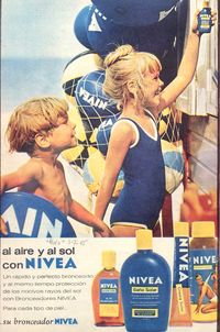 Productos Solares NIVEA #años60 #nivea #retro