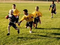Goes through the pros and cons of kids playing flag football - JW
